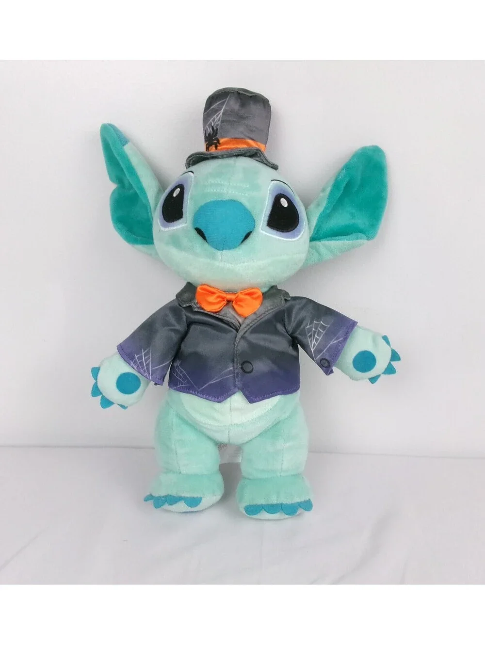 Disney Store Stitch Halloween Vampire Plush Stuffed Animal Spiderweb Costume 12